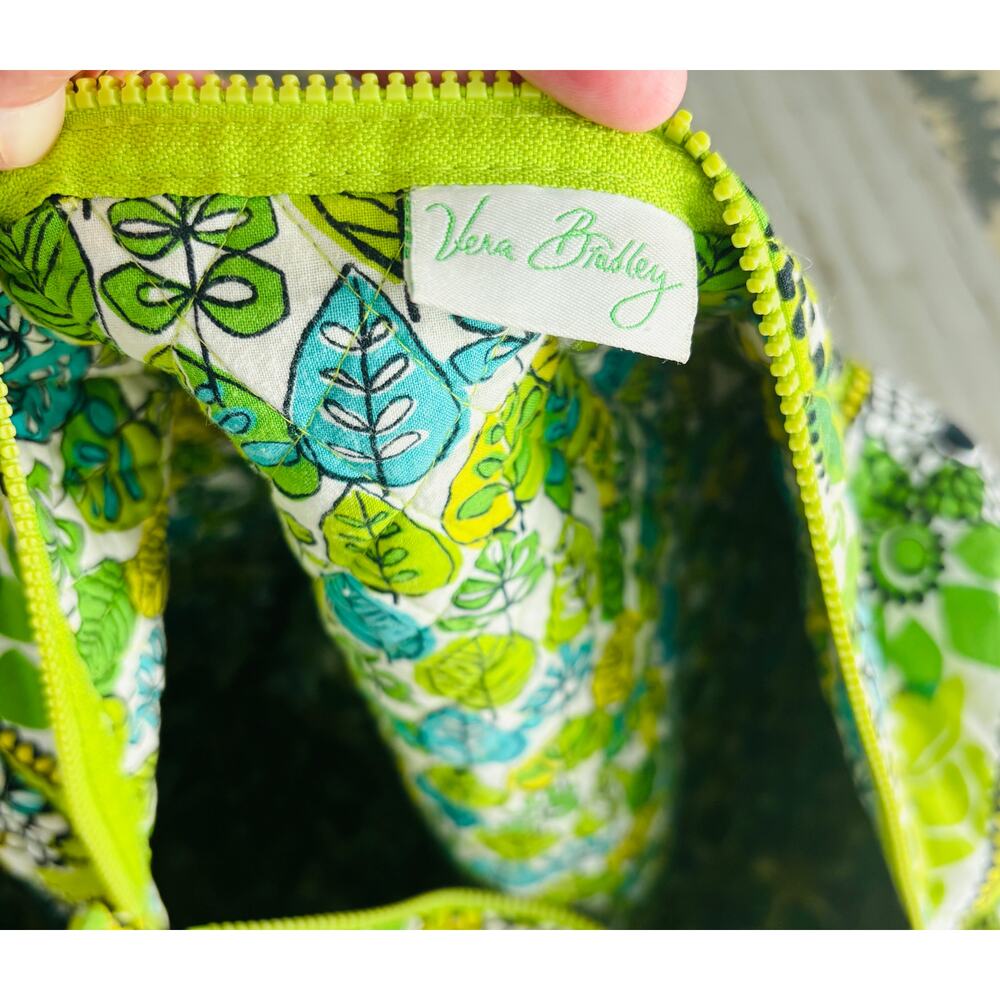 Vera Bradley Large Limes Up Retired Large Duffel Travel Bag EUC